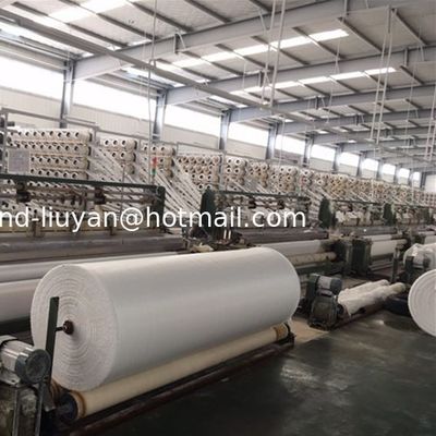 Construction Tarpaulin Sheet Roll White Plastic Woven Fabric Lamination