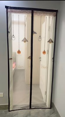 Πιο δημοφιλής μαγνητική δίχτυ κουρτίνα πόρτας για την πόρτα και το παράθυρο αναπνευστική και λειτουργική σε πολύχρωμα